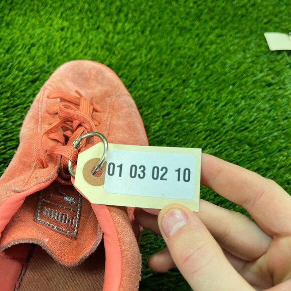 Puma Suede Mono Reptile Mens Size 10 Pink Casual Walking Shoes Sneakers - Picture 10 of 10